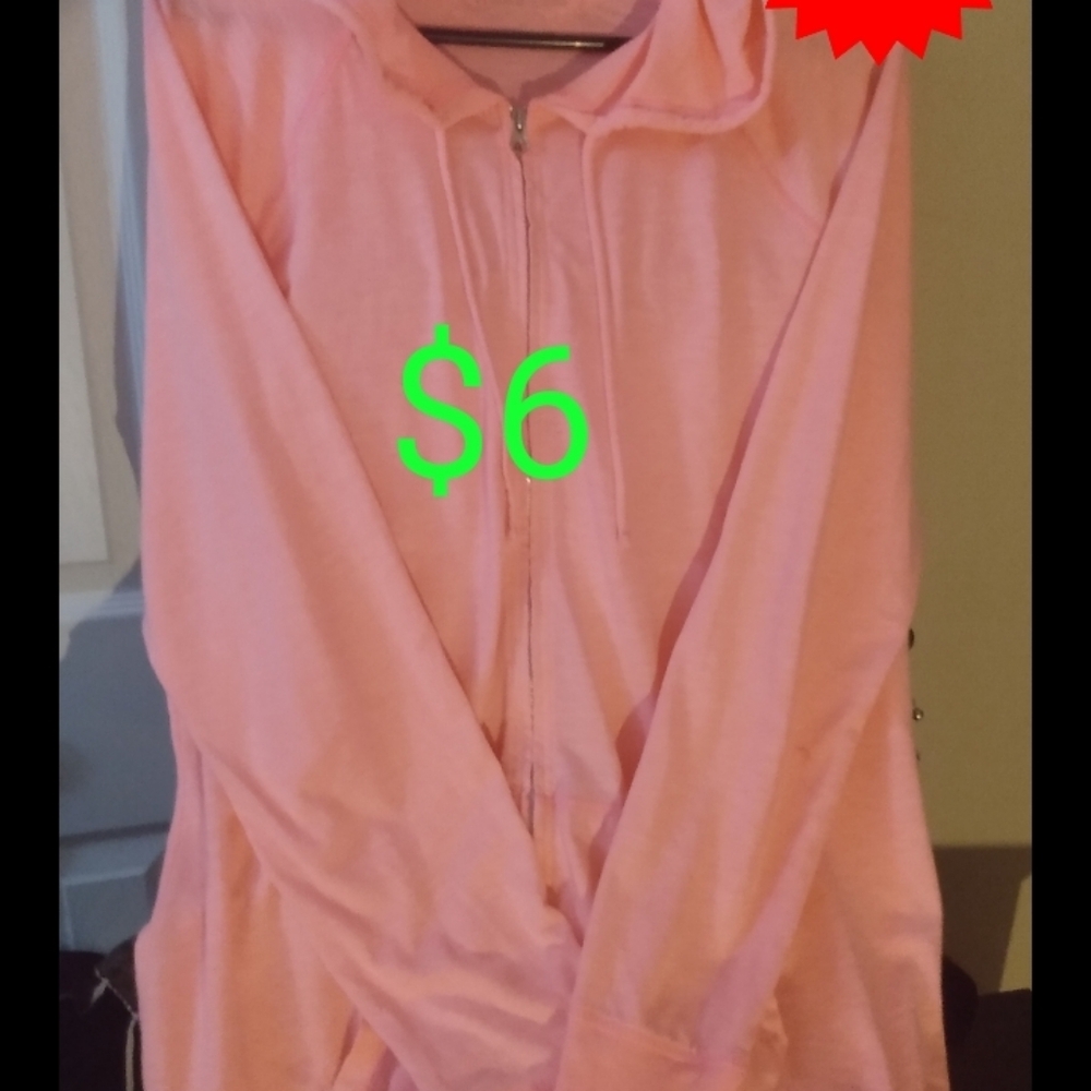 Pink Zip-Up Hoodie